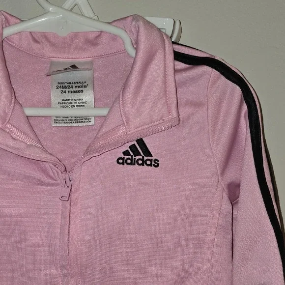 Adidas Kids Pink Set with Black Accents LOT R1 - Picture 3 of 9